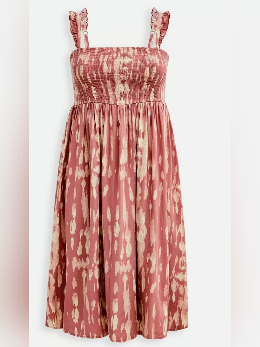 Torrid Midi Challus Smocked Tiered Dress